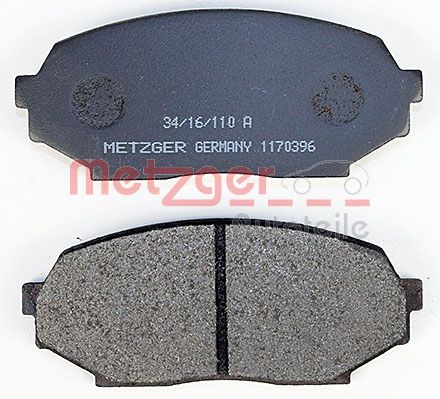 METZGER 1170396 Bremsbelagsatz, Scheibenbremse